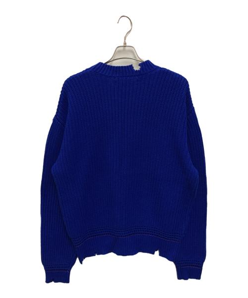 SandWaterr（サンドウォーター）SANDWATERR (サンドウォーター) ORGANIZED CREW NECK SWEATER ブルー サイズ:2の古着・服飾アイテム