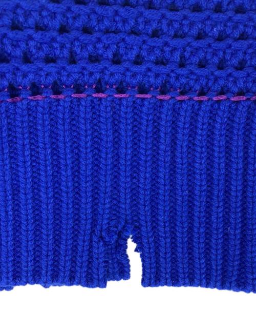 SandWaterr（サンドウォーター）SANDWATERR (サンドウォーター) ORGANIZED CREW NECK SWEATER ブルー サイズ:2の古着・服飾アイテム