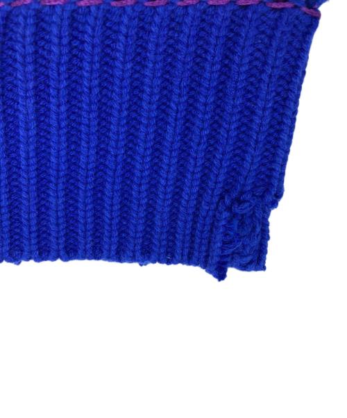 SandWaterr（サンドウォーター）SANDWATERR (サンドウォーター) ORGANIZED CREW NECK SWEATER ブルー サイズ:2の古着・服飾アイテム