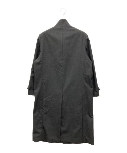 LIDnM（リドム）LIDnM (リドム) Stand Collar Structured Wool Coat グレー サイズ:Sの古着・服飾アイテム
