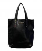 JIMMY CHOOジミーチュウ）の古着「Sofia N/S Black 2Way ハンドバッグ」｜ブラック