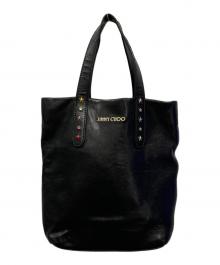 JIMMY CHOO（ジミーチュウ）の古着「Sofia N/S Black 2Way ハンドバッグ」｜ブラック