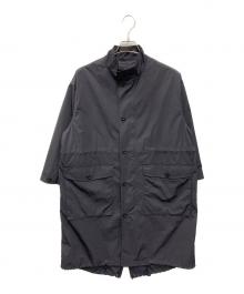 Kamakura Shirts×DICROS（カマクラシャツ×ディクロス）の古着「スタンドカラーコート」｜ネイビー