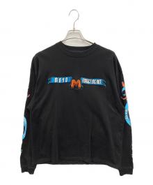 MAYO（メイヨー）の古着「SKULL SWORD EMBROIDERY LONG SLEEVE TEE」｜ブラック