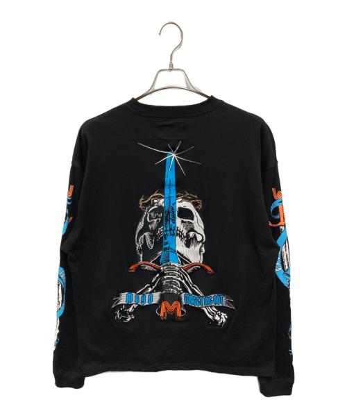 MAYO（メイヨー）MAYO (メイヨー) SKULL SWORD EMBROIDERY LONG SLEEVE TEE ブラック サイズ:Lの古着・服飾アイテム