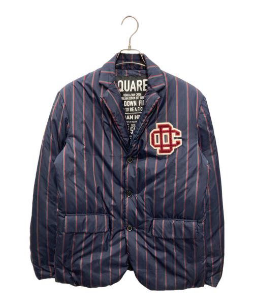 DSQUARED2（ディースクエアード）DSQUARED2 (ディースクエアード) テーラードダウンジャケット ネイビー サイズ:50の古着・服飾アイテム