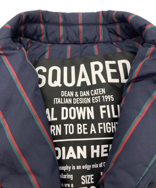 DSQUARED2（ディースクエアード）DSQUARED2 (ディースクエアード) テーラードダウンジャケット ネイビー サイズ:50の古着・服飾アイテム