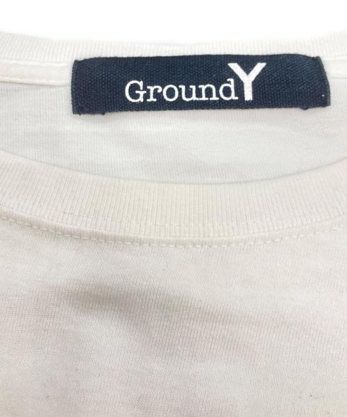 GROUND Y（グラウンドワイ）GROUND Y (グラウンドワイ) パッチワークデザインカットソー ホワイト サイズ:4の古着・服飾アイテム