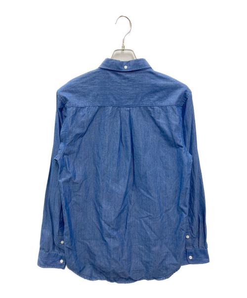 stussy（ステューシー）stussy (ステューシー) ロゴ刺繍ボタンダウンシャツ インディゴ サイズ:Mの古着・服飾アイテム