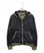 DIESELディーゼル）の古着「ナイロンジップアップジャケット」｜ブラック