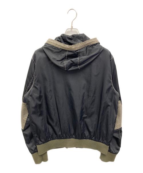 DIESEL（ディーゼル）DIESEL (ディーゼル) ナイロンジップアップジャケット ブラック サイズ:XLの古着・服飾アイテム