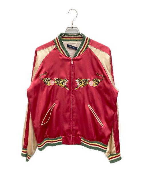 JohnUNDERCOVER（ジョンアンダーカバー）JohnUNDERCOVER (ジョンアンダーカバー) スーベニアジャケット レッド サイズ:3の古着・服飾アイテム