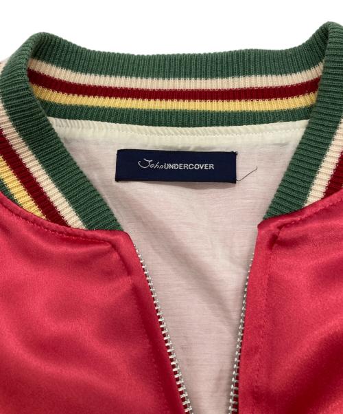 JohnUNDERCOVER（ジョンアンダーカバー）JohnUNDERCOVER (ジョンアンダーカバー) スーベニアジャケット レッド サイズ:3の古着・服飾アイテム