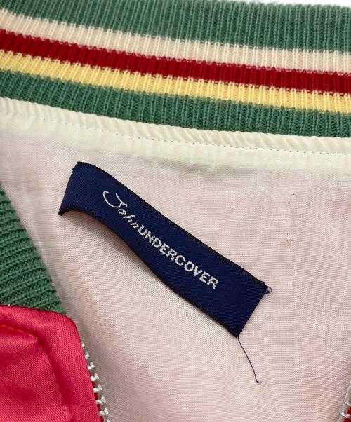 JohnUNDERCOVER（ジョンアンダーカバー）JohnUNDERCOVER (ジョンアンダーカバー) スーベニアジャケット レッド サイズ:3の古着・服飾アイテム