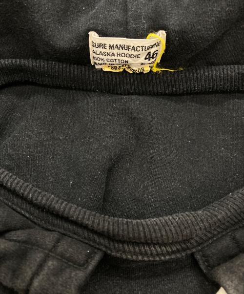 SURE MANUFACTURING（シュアーマニファクチャリング）SURE MANUFACTURING (シュアーマニファクチャリング) ALASKA HOODIE ブラック サイズ:SIZE 46の古着・服飾アイテム