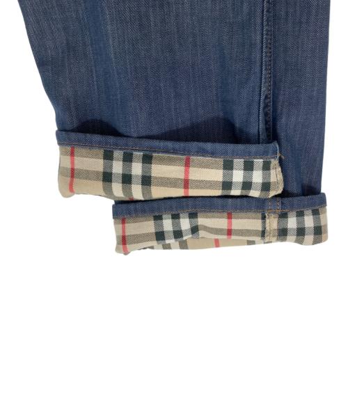 BURBERRY LONDON（バーバリーロンドン）BURBERRY LONDON (バーバリーロンドン) 裏地ノバチェックデニムパンツ インディゴ サイズ:30の古着・服飾アイテム
