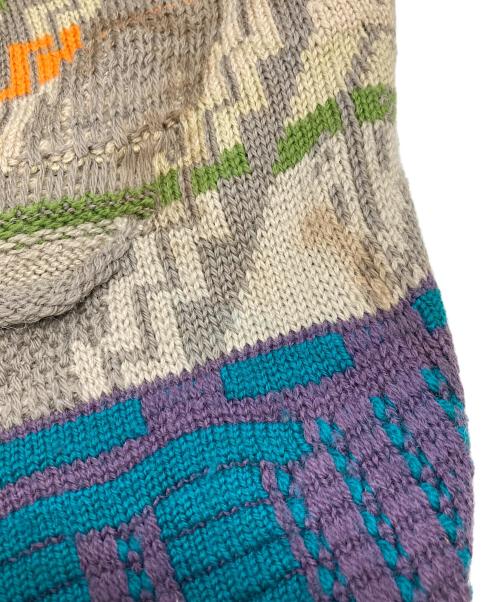 Coogi（クージー）COOGI (クージー) ジップアップカーディガン マルチカラー サイズ:Mの古着・服飾アイテム
