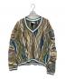 COOGI（クージー）の古着「Vネックプルオーバー3Dニット」｜マルチカラー