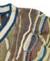 中古・古着 COOGI (クージー) Vネックプルオーバー3Dニット マルチカラー サイズ:ＸＬ：18000円