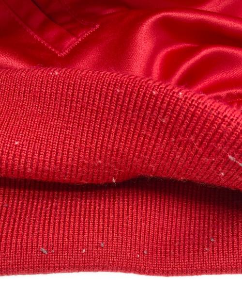 SUPREME（シュプリーム）Supreme (シュプリーム) MITCHELL & NESS (ミッチェルアンドネス) Satin Varsity Jacket レッド サイズ:2XLの古着・服飾アイテム