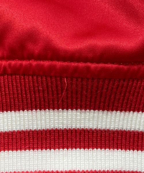 SUPREME（シュプリーム）Supreme (シュプリーム) MITCHELL & NESS (ミッチェルアンドネス) Satin Varsity Jacket レッド サイズ:2XLの古着・服飾アイテム