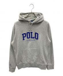 POLO RALPH LAUREN（ポロ・ラルフローレン）の古着「LSPOHOODM5-LONG SLEEVE-SWEATSHIRT」｜グレー