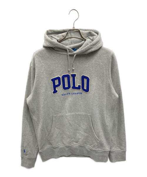 POLO RALPH LAUREN（ポロ・ラルフローレン）POLO RALPH LAUREN (ポロ・ラルフローレン) LSPOHOODM5-LONG SLEEVE-SWEATSHIRT グレー サイズ:Mの古着・服飾アイテム