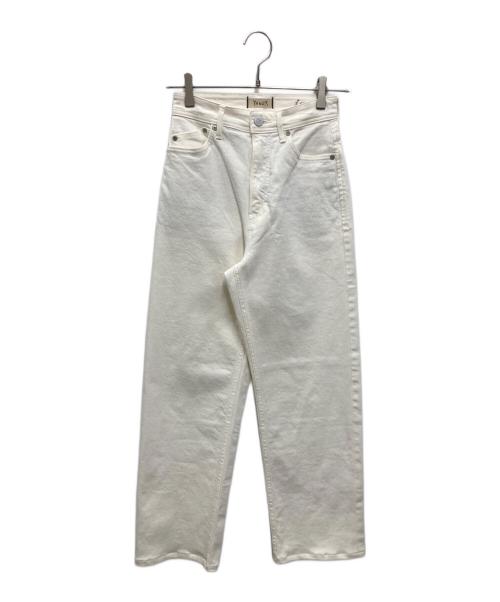 YANUK（ヤヌーク）YANUK (ヤヌーク) Spill Proof ボーイズストレート ホワイト サイズ:23の古着・服飾アイテム