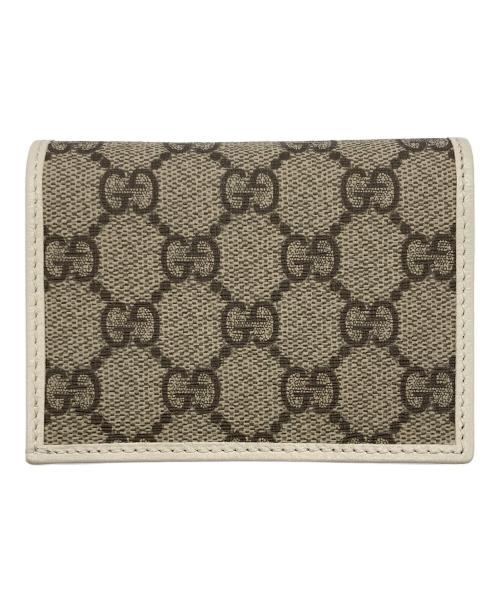 GUCCI（グッチ）GUCCI (グッチ) ホースビット 1955 GGスプリーム ウォレット ベージュの古着・服飾アイテム