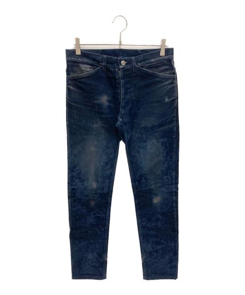 Maison Martin Margiela（メゾンマルタンマルジェラ）Maison Martin Margiela (メゾンマルタンマルジェラ) ベロアパンツ ネイビー サイズ:46の古着・服飾アイテム