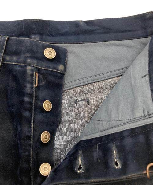 Maison Martin Margiela（メゾンマルタンマルジェラ）Maison Martin Margiela (メゾンマルタンマルジェラ) ベロアパンツ ネイビー サイズ:46の古着・服飾アイテム