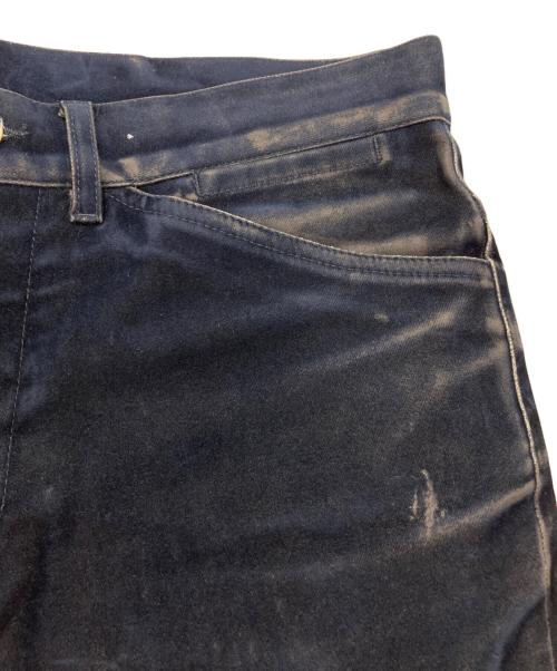 Maison Martin Margiela（メゾンマルタンマルジェラ）Maison Martin Margiela (メゾンマルタンマルジェラ) ベロアパンツ ネイビー サイズ:46の古着・服飾アイテム