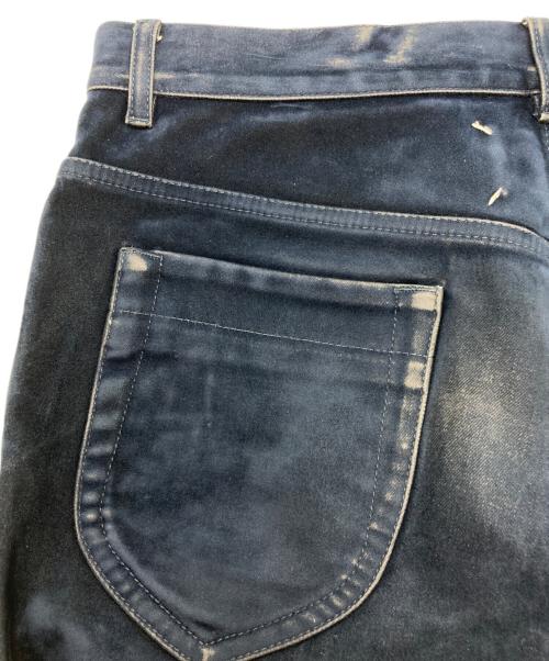 Maison Martin Margiela（メゾンマルタンマルジェラ）Maison Martin Margiela (メゾンマルタンマルジェラ) ベロアパンツ ネイビー サイズ:46の古着・服飾アイテム