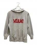 Champion REVERSE WEAVEチャンピオン リバース ウィーブ）の古着「MIAMI プルオーバーパーカー」｜グレー