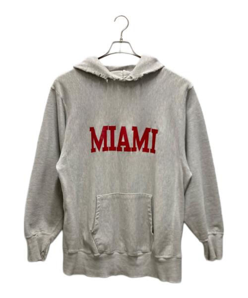 Champion REVERSE WEAVE（チャンピオン リバース ウィーブ）Champion REVERSE WEAVE (チャンピオン リバース ウィーブ) MIAMI プルオーバーパーカー グレー サイズ:XX-LARGEの古着・服飾アイテム