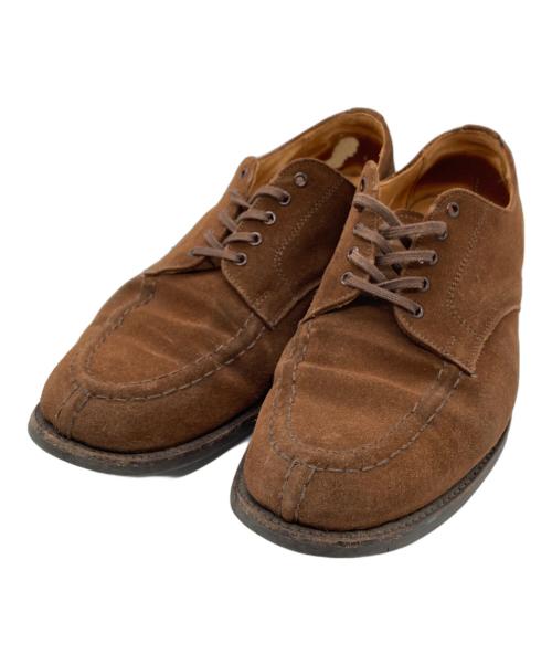 SANDERS（サンダース）SANDERS (サンダース) MILITARY APRON DERBY SHOES ブラウン サイズ:7の古着・服飾アイテム