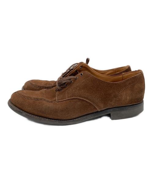 SANDERS（サンダース）SANDERS (サンダース) MILITARY APRON DERBY SHOES ブラウン サイズ:7の古着・服飾アイテム
