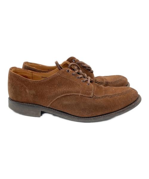 SANDERS（サンダース）SANDERS (サンダース) MILITARY APRON DERBY SHOES ブラウン サイズ:7の古着・服飾アイテム