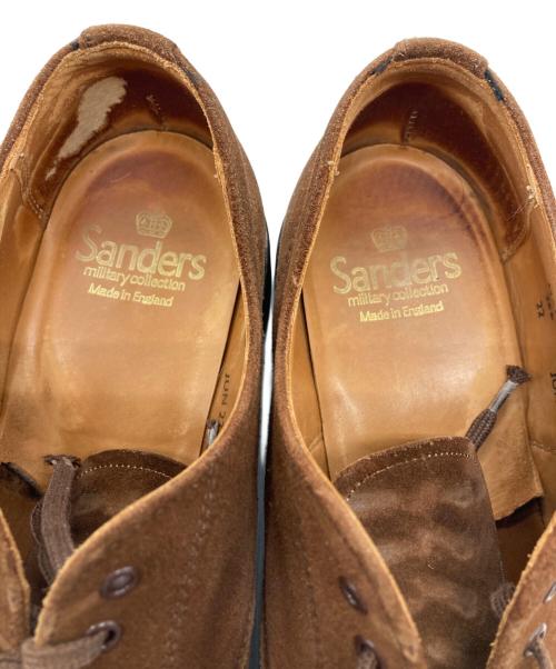 SANDERS（サンダース）SANDERS (サンダース) MILITARY APRON DERBY SHOES ブラウン サイズ:7の古着・服飾アイテム