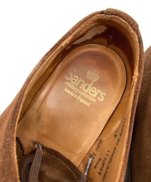 SANDERS（サンダース）SANDERS (サンダース) MILITARY APRON DERBY SHOES ブラウン サイズ:7の古着・服飾アイテム