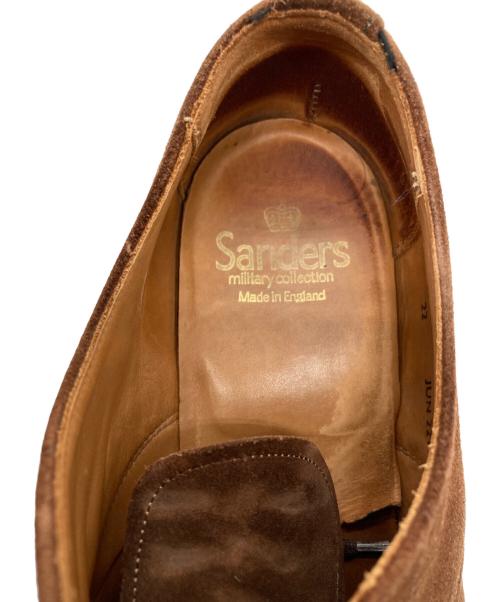 SANDERS（サンダース）SANDERS (サンダース) MILITARY APRON DERBY SHOES ブラウン サイズ:7の古着・服飾アイテム