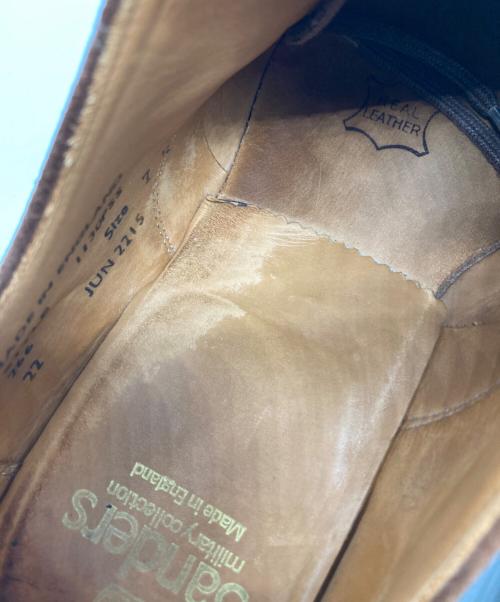SANDERS（サンダース）SANDERS (サンダース) MILITARY APRON DERBY SHOES ブラウン サイズ:7の古着・服飾アイテム
