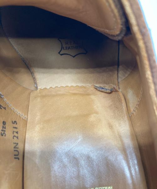 SANDERS（サンダース）SANDERS (サンダース) MILITARY APRON DERBY SHOES ブラウン サイズ:7の古着・服飾アイテム