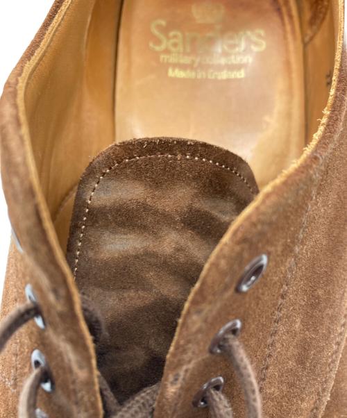SANDERS（サンダース）SANDERS (サンダース) MILITARY APRON DERBY SHOES ブラウン サイズ:7の古着・服飾アイテム