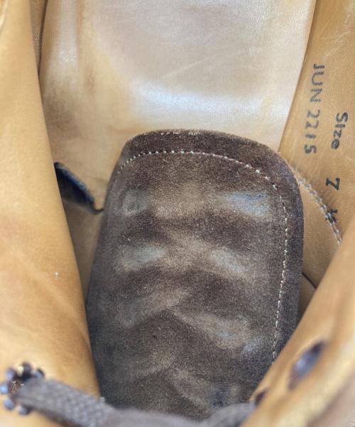 SANDERS（サンダース）SANDERS (サンダース) MILITARY APRON DERBY SHOES ブラウン サイズ:7の古着・服飾アイテム