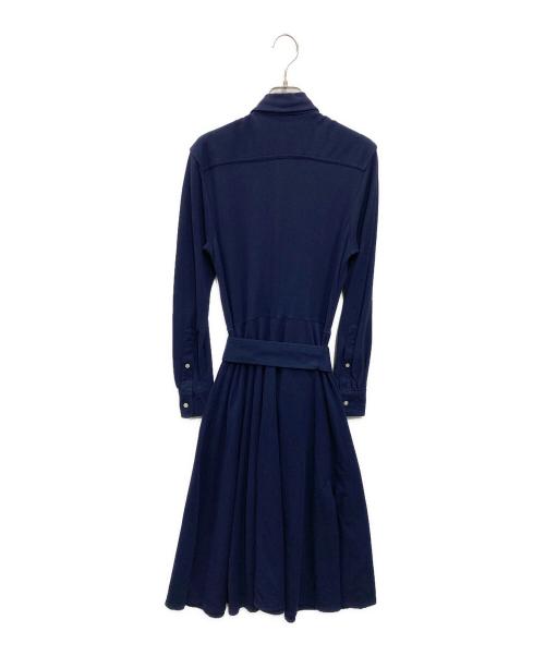 POLO RALPH LAUREN（ポロ・ラルフローレン）POLO RALPH LAUREN (ポロ・ラルフローレン) 鹿の子ポロワンピース ネイビー サイズ:Sの古着・服飾アイテム