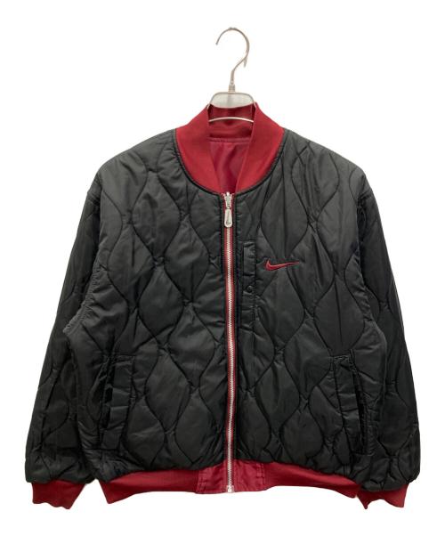 NIKE（ナイキ）NIKE (ナイキ) 中綿リバーシブルブルゾン レッド×ブラック サイズ:Mの古着・服飾アイテム