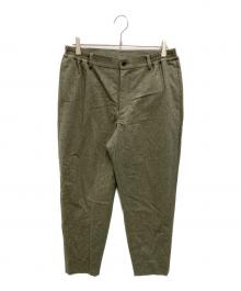 COMME des GARCONS HOMME DEUX（コムデギャルソン オム ドゥ）の古着「【古着】Wool-Nylon Flannel Pants」｜オリーブ
