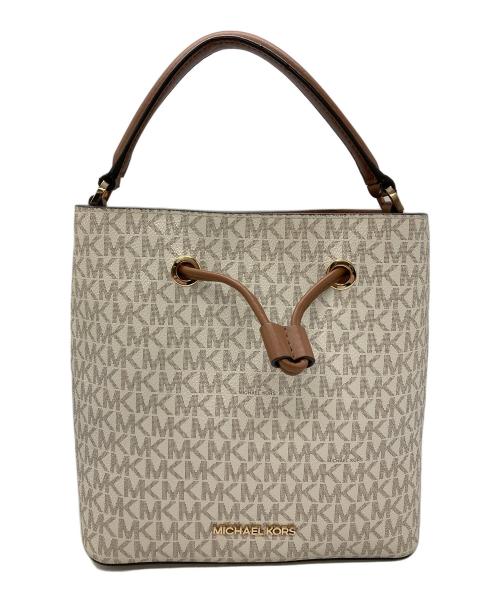 MICHAEL KORS（マイケル・コース）MICHAEL KORS (マイケル・コース) 2WAYショルダーバッグ ホワイトの古着・服飾アイテム