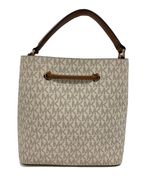 MICHAEL KORS（マイケル・コース）MICHAEL KORS (マイケル・コース) 2WAYショルダーバッグ ホワイトの古着・服飾アイテム